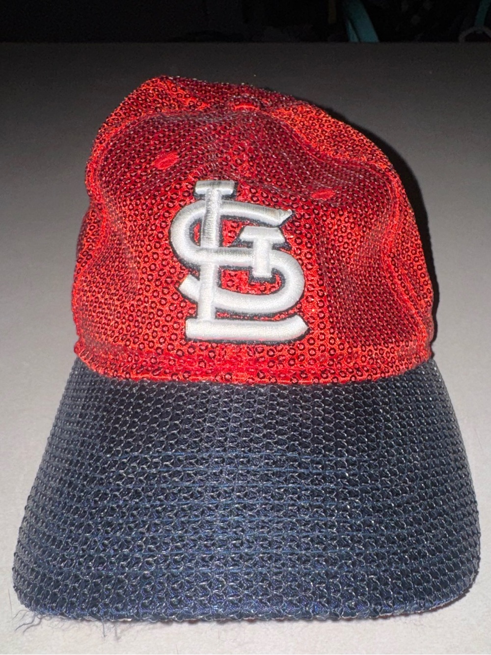 Victorias Secret Pink St Louis Cardinals Sequin Baseball Cap Hat MLB